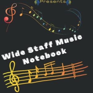 Relax and Journal Presents "Wide Staff Music Notebook"