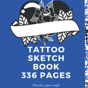 Tattoo Sketch Book 336 Pages: Relax and Color presents Tattoo sketchbook fun