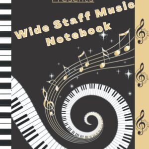 Relax and Journal Presents "Wide Staff Music Notebook"